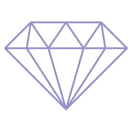 Vector Illustration of Diamond Icon in Blue
