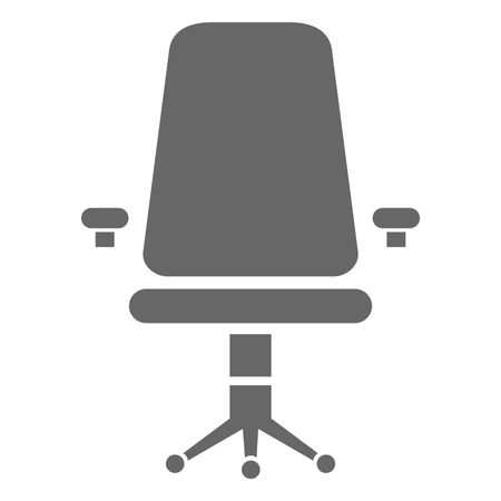 Vector Illustration of Gray Chair Icon
