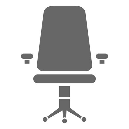 Vector Illustration of Gray Chair Icon