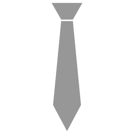 Vector Illustration of Gray Tie Icon
