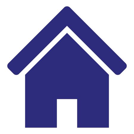 Vector Illustration of Home Icon in Blue
