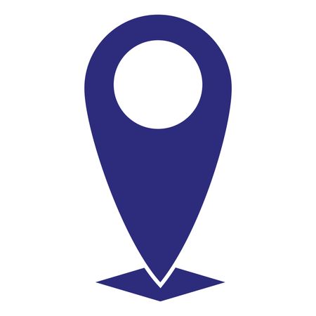 Vector Illustration of Blue Navigation Icon
