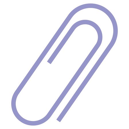 Vector Illustration of Violet Attach Pin Icon
