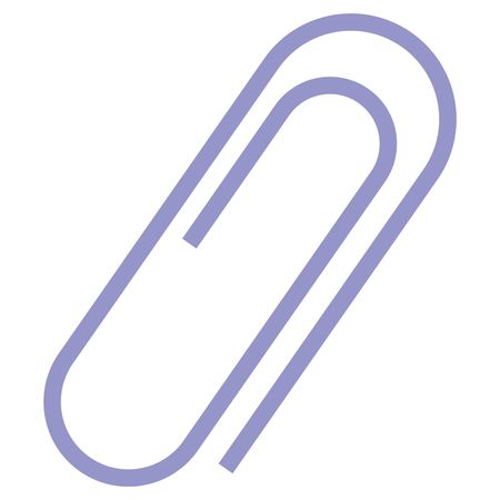 Vector Illustration of Violet Attach Pin Icon