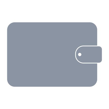 Vector Illustration of Gray Wallet Icon
