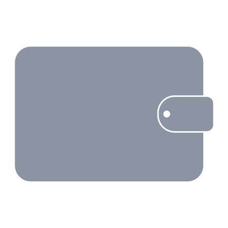 Vector Illustration of Gray Wallet Icon