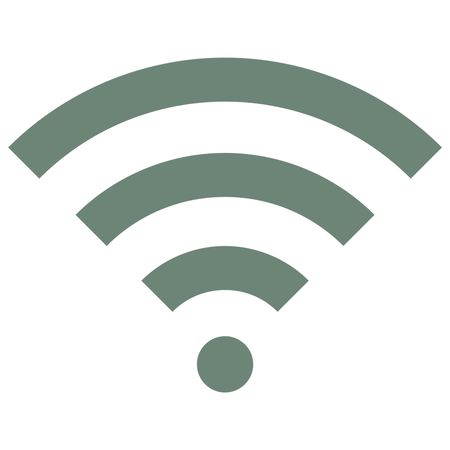 Vector Illustration of Wifi Icon in Gray