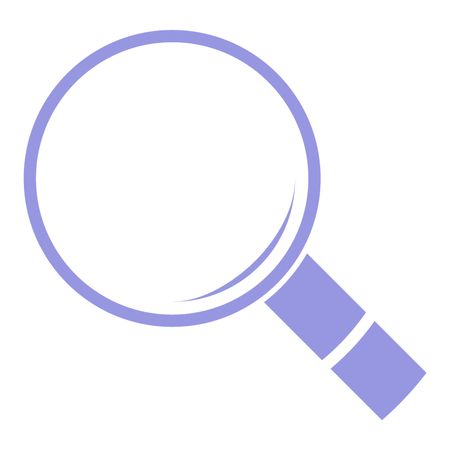 Vector Illustration of Light Blue Search Icon