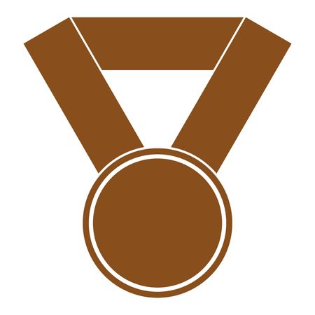 Vector Illustration of Brown Badge Icon
