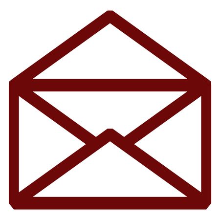 Vector Illustration of Red Mail Box Icon
