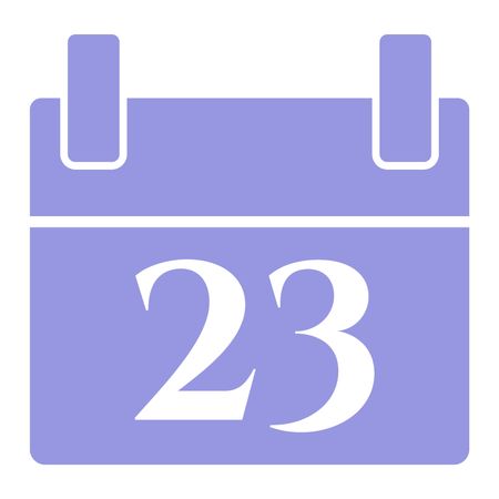 Vector Illustration of Light Blue Calendar Icon
