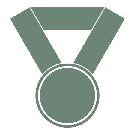 Vector Illustration of Green Medal Icon