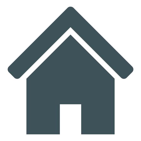 Vector Illustration of Home Icon in Grey
