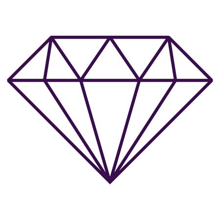 Vector Illustration of Diamond Icon in Violet

