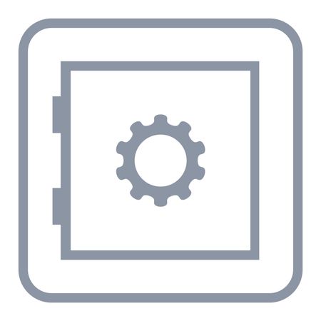 Vector Illustration of Grey Security Devices Icon
