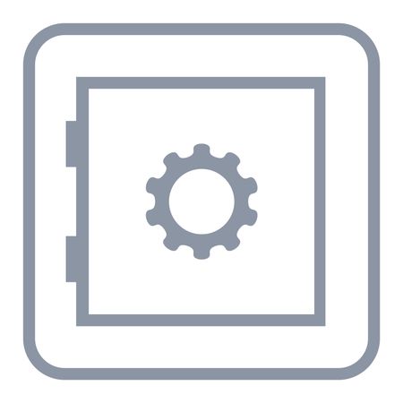 Vector Illustration of Grey Security Devices Icon