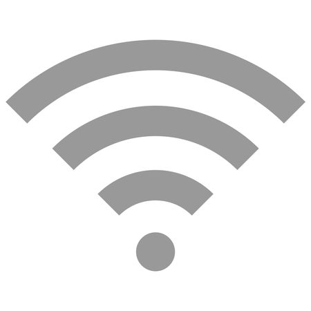 Vector Illustration of Grey WiFi Icon
