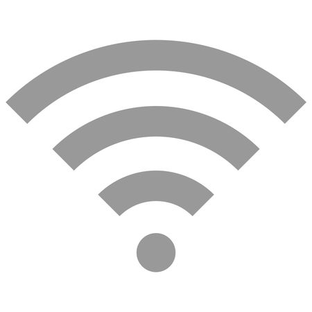 Vector Illustration of Grey WiFi Icon