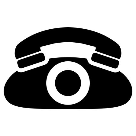 Vector Illustration of Black Telephone Icon
