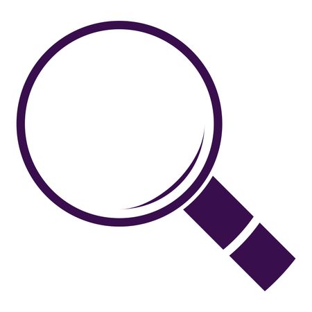 Vector Illustration of Violet Search Icon
