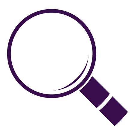 Vector Illustration of Violet Search Icon