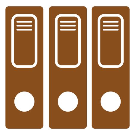 Vector Illustration of Brown File Icon
