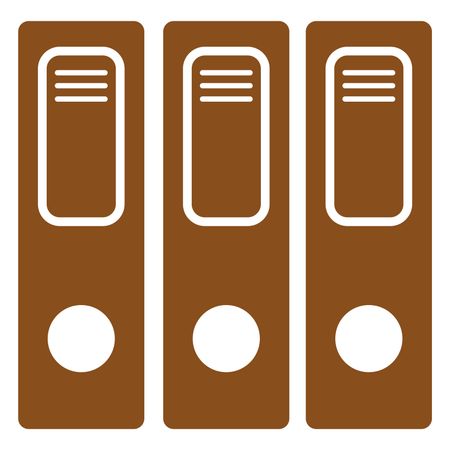 Vector Illustration of Brown File Icon