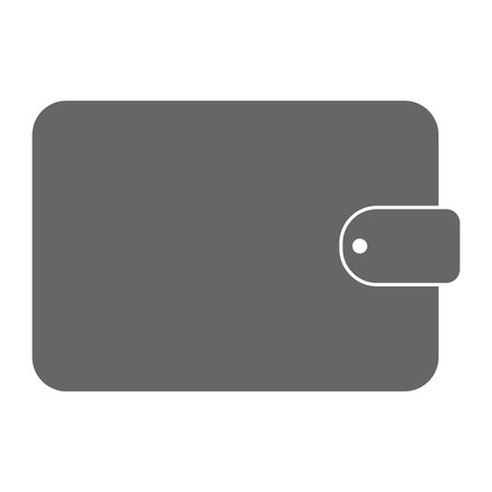 Vector Illustration of Dark Grey Wallet Icon
