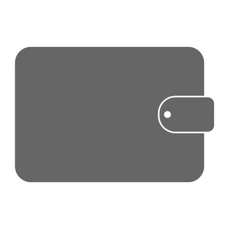 Vector Illustration of Dark Grey Wallet Icon