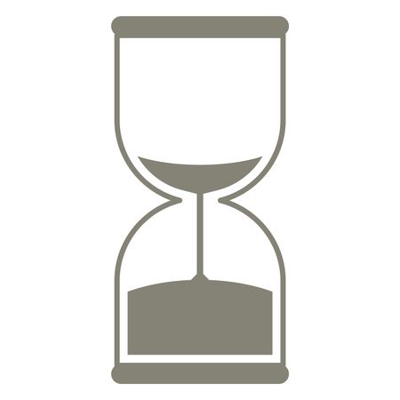 Vector Illustration of Grey Sand Timer Icon
