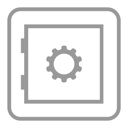 Vector Illustration of Grey Security Devices Icon