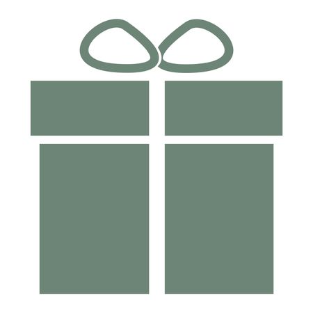 Vector Illustration of Green Gift Box Icon
