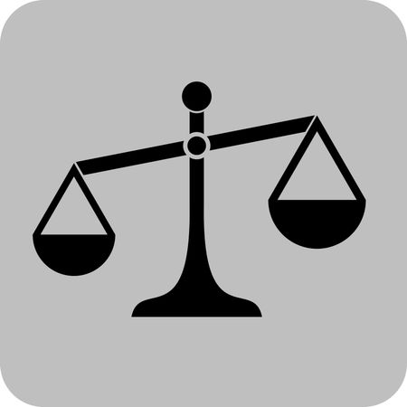 Vector Illustration of Justice Icon
