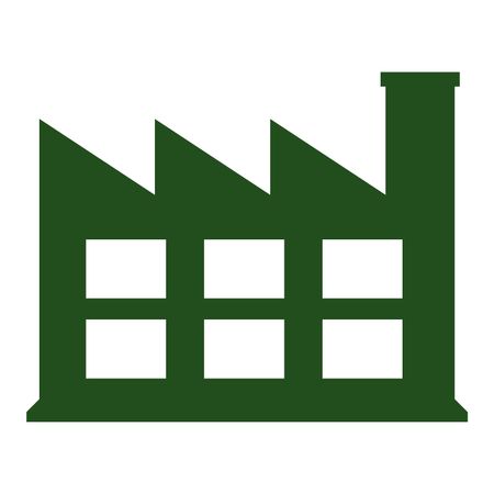 Vector Illustration of Industry Icon in Green
