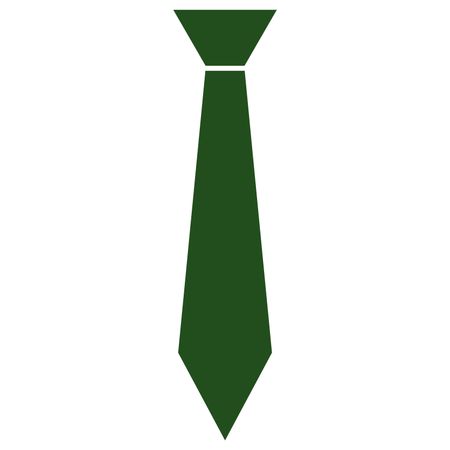 Vector Illustration of Tie Icon in Green
