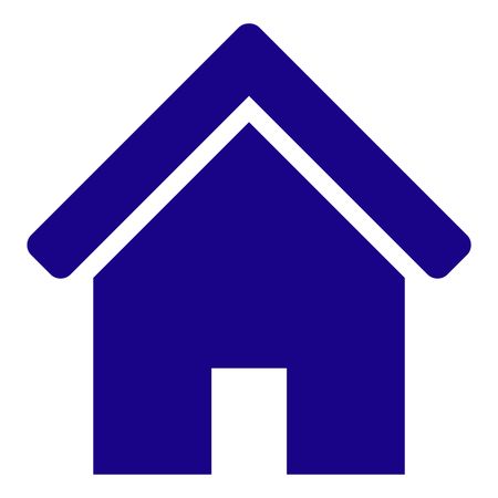 Vector Illustration of Home Icon in Blue
