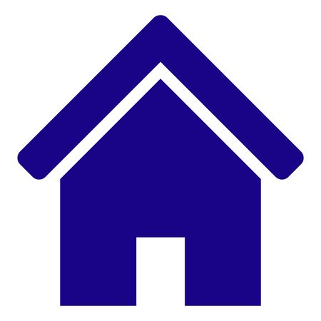 Vector Illustration of Home Icon in Blue