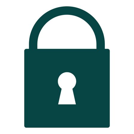 Vector Illustration of Green Lock Icon