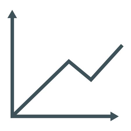 Vector Illustration of Grey Graph Sheet Icon
