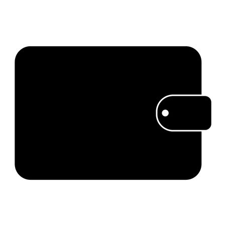 Vector Illustration of Wallet Icon in Black
