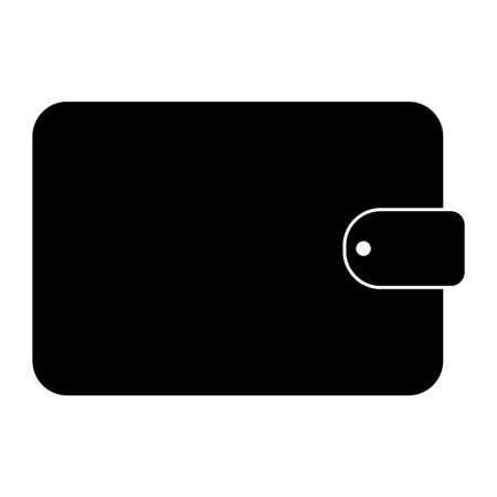 Vector Illustration of Wallet Icon in Black