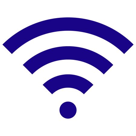 Vector Illustration of Blue Wifi Icon
