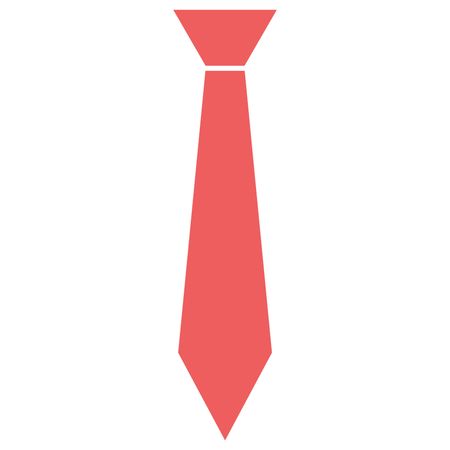 Vector Illustration of Red Tie Icon
