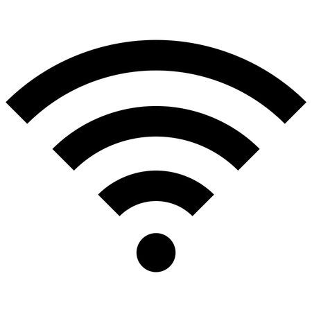Vector Illustration of Wifi Icon in Black