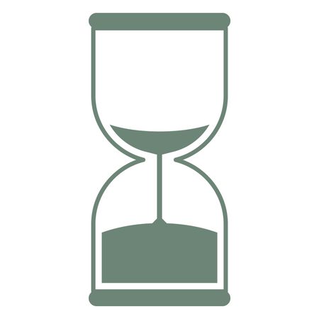 Vector Illustration of Sand Timer Icon in Grey