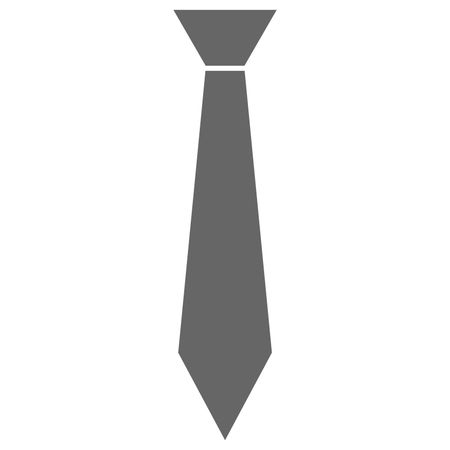 Vector Illustration of Tie Icon in Grey