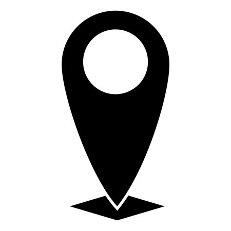 Vector Illustration of Navigation Icon in Black
