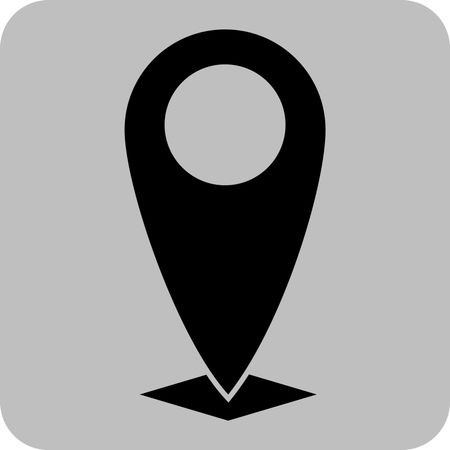 Vector Illustration of Navigation Icon in Black
