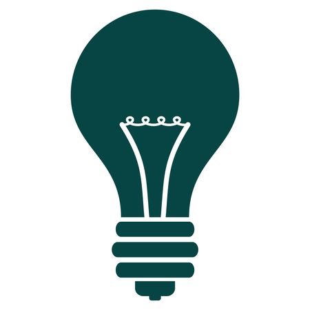 Vector Illustration of Green Bulb Icon
