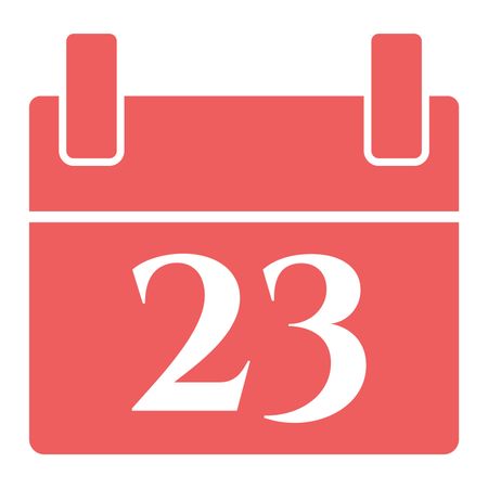 Vector Illustration of Red Calendar Icon
